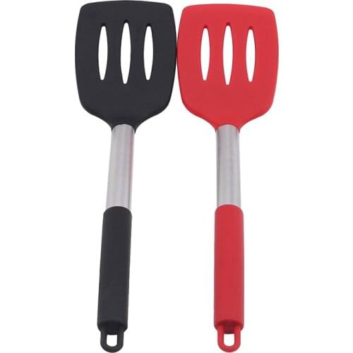 Silicone Kitchen Ware Cooking Utensils Spatula Beef Meat Egg Kitchen Scraper Wide Pizza Cooking Tools Shovel Non-stick