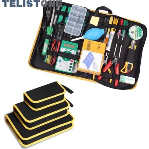 Oxford Canvas Tool Bag 3 Sizes S M L Hardware Spanner Plier Wrench Zipper Repair Tool Bag Organizer Storage Pouch Handbag