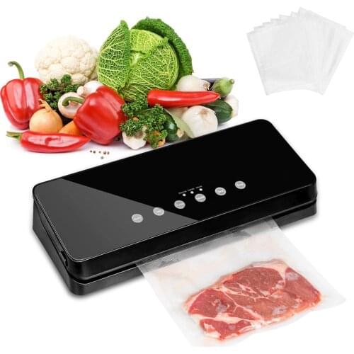 Easy To Clean The Base Electric Kitchen Food Vacuum Sealer Packing Machine For Free Gift 10Pcs Food Vacuum Sealer Packaging Bags