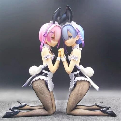 Ver. PVC Action Figure Collection Model Toy Anime Re:life in a Different World from Zero Figures Rem and Ram Bunny Girl 1/6 30cm