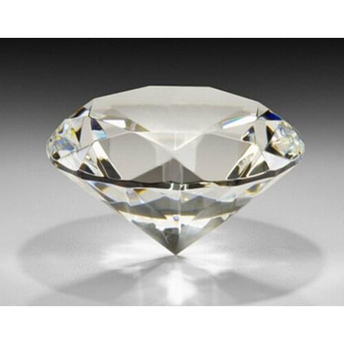 Top Quality Crystal Clear 10 pcs 80mm K9 Glass Diamond Paperweight Made By Machine Diameter Romantic Gift wedding Decoration