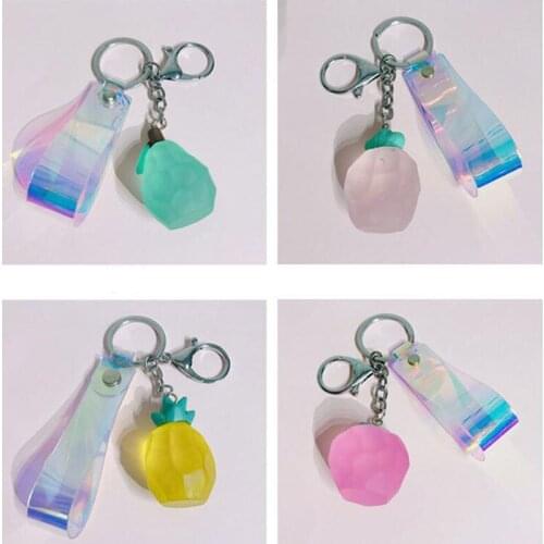 10pcs/lot Baby Shower Gift Party Favors Souvenir Creative Present Guest Giveaways Clear Fruit Keyring For Girls Decorations