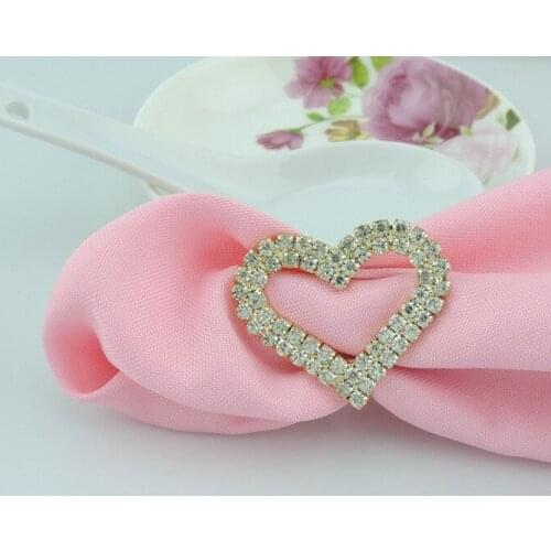 12pcs/lot High-grade gold-plated insect butterfly diamond napkin rings napkin bucklemouth cloth seats towel ring for Wedding