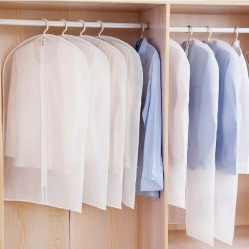 5 Pieces 2018 Bag Case For Clothes Organiser Garment Suit Coat Dust Cover Protector Waterproof Clothing