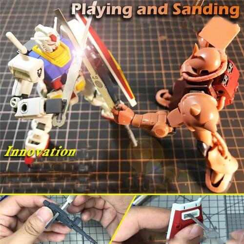 9 in1 Detail Grinding Stick for Gundam 1/144 Scale Model Handheld Model Building Tools Decoration Accessories