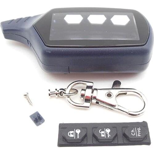 Russia version EX8 case keychain for KGB EX-8 lcd remote two way car alarm system free shipping