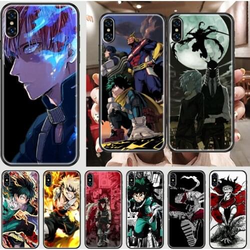 Anime My Hero Academia Stain Phone Case Cover Hull For iphone 5 5s se 2 6 6s 7 8 12 mini plus X XS XR 11 PRO MAX black luxury