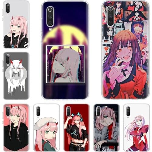 Dois querida na FRANXX anime Zero Two Phone Case For Xiaomi Redmi Mi Note 8 9 10 CC9 9T A1 A2 A3 Lite Pro 6X 5X F1 CC9E Coque Co
