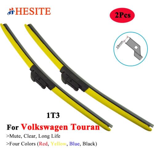 2Pcs Color Windshield Wiper Blade For Touran Volkswagen VW 2004 2005 2006 2007 2008 2016 2017 Vehicle 16" 18" 19" 24" 26" Wipers