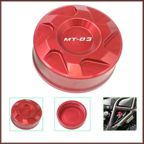 For YAMAHA MT-03 660 2006-2012 Motorcycle Accessories Aluminum Rear Brake Fluid Reservoir Cover Cap Red/Blue/Gold CNC
