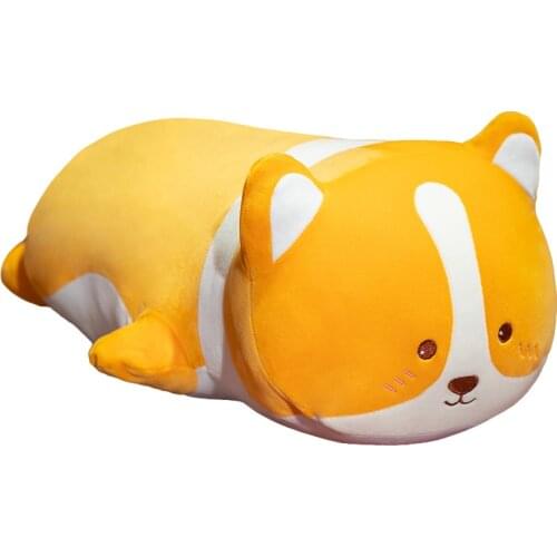 60/80/100CM Cute Husky Corgi Plush Toy Pig Cat Rabbit Plush Stuffed Kawaii Animal Doll Sleep Pillow Home Bed Decoration Gift