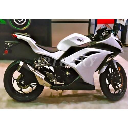 New ABS Plastic Shell Motorcycle Fairing kit Fit For Kawasaki Ninja 300 EX300 2013 2014 2015 2016 2017 Custom White