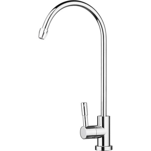 1pc 1/4" Drinking Water Faucets 360 Degree Chrome Osmosis Drinking RO Water Filter Faucet