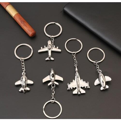 Creative Keychain Metal Model Aviation Gifts Key Ring Model Key Chain Air Plane Aircrafe Keyring
