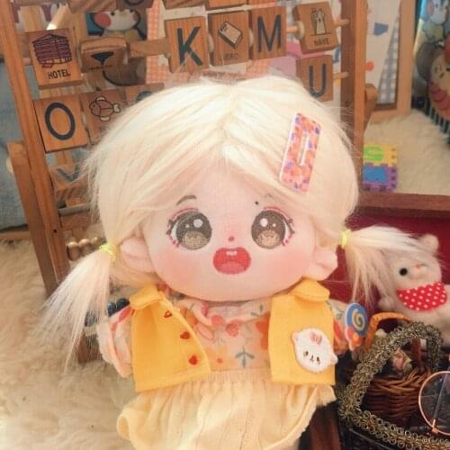 20cm Without Clothes Cute Pure Cotton Doll Fried Hair Wang Yibo Humanoid Plush Doll Toy Doll Decoration Ornaments Limited