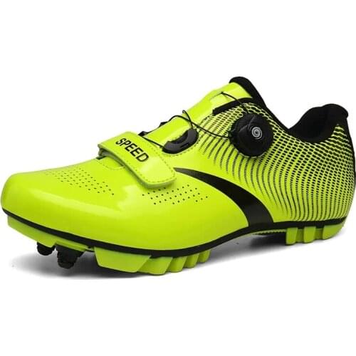 Professional Mens Road Riding Shoes Couples Breathable Anti Slip Riding Shoes With Lock Mountain Bike Shoes size 36-47