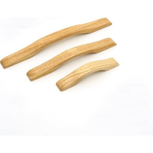 1PCS Natural Solid Wooden Cabinet Handles Kitchen Cupboard Knobs Wardrobe Drawer Door Closet Dresser Pulls Furniture Hardware