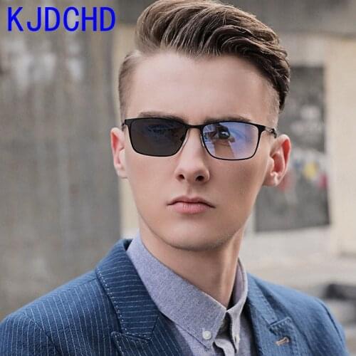 2020 new fashion mens square high definition color changing reading glasses reading hyperopia glasses
