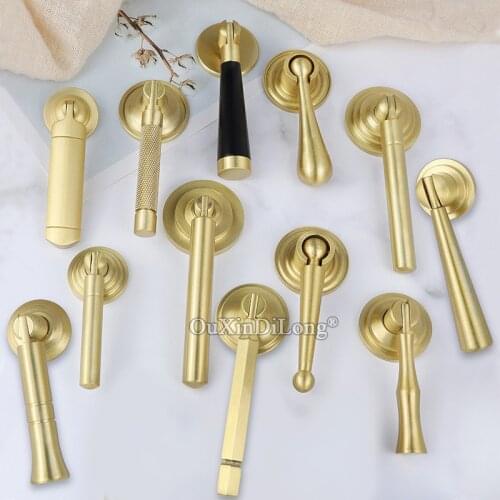 1PCS New Chinese Antique Brass Handle Pure Copper Water Drop Pendant Cupboard and Furniture Drawer Handles GF490