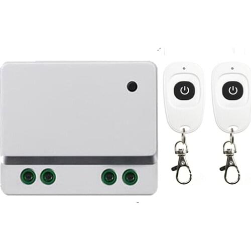 AC 110V 220 V 1CH 1 CH Wireless RF Remote Control Light Switch 10A Relay Output Radio Receiver Module+one-button Transmitter