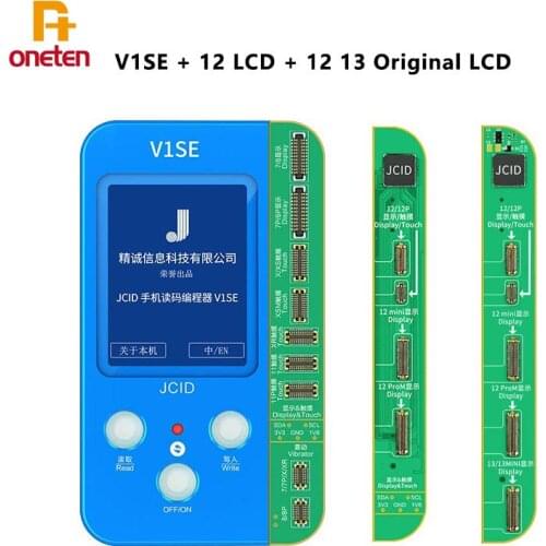 JC V1S For iPhone 11PRO 11PROMAX XSMAX XS XR 8G 8P 7P 12 LCD True Tone Screen Original Color Battery Fingerprint Programmer