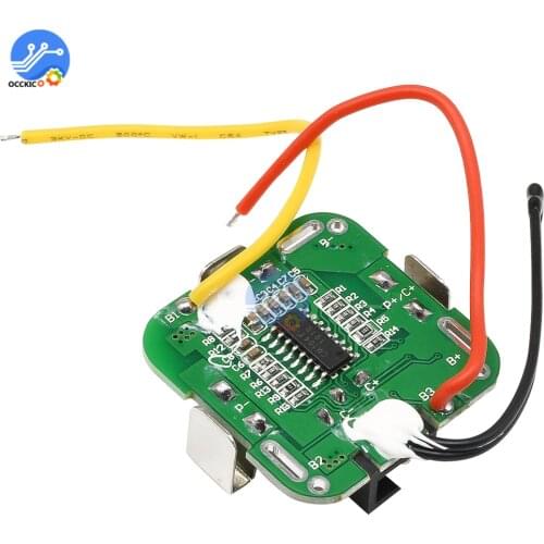 BMS 4S 18650 Lithium Battery Charging Protection Board 14.8V Double MOS Tube Li-ion battery Protective Balancer Module