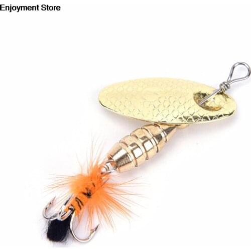 1PC 3g / 4.5g / 5.5g Spoon Fishing Lure Metal Droppen 8g Spoon Bait Ideal For Bass Trout Perch Pike Rotating Fishing