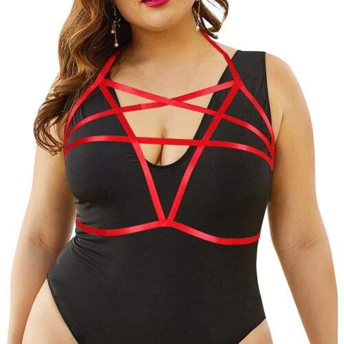Plus Size Adjust Breast Harness Bra Women BDSM Lingerie Chest Bondage Sexy Pentagoram Corset Straps Exotic Accessories Fetish