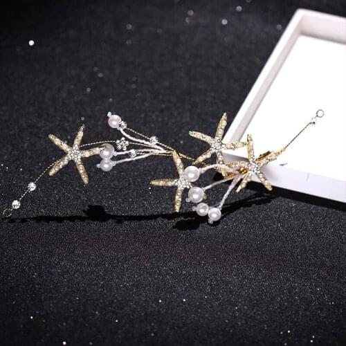 Bridal Star Hairbands Jewelry Hair Accessories Women Headbands Wedding Tiaras and Crowns for Bride BN