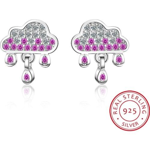 925 Silver Earrings For Charm Women With Amethyst Aquamarine Stone Long Drop Earrings Party Wholesale Gift New Arrival