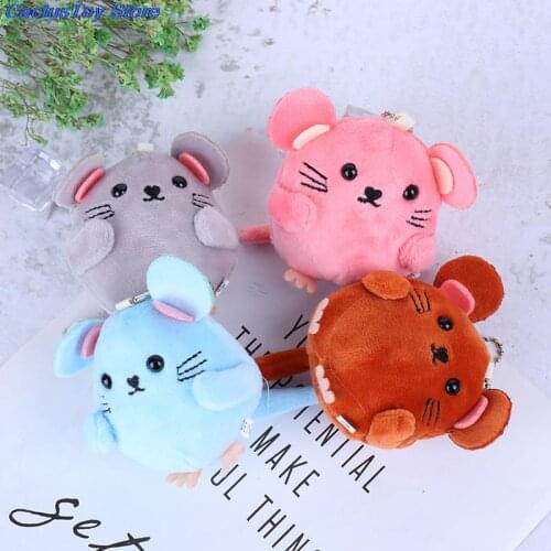 1pcs Lovely Plush Rat Toy Cute Mini Mouse Toys Stuffed Plush Animal Toy Key Chain Dolls For Children Baby Toys