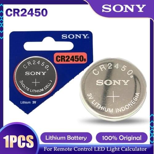 1PCS Sony CR2450 CR 2450 550mah 3V Lithium Batteries For Car Key Remote Control Calculators Computer DL2450 BR2450 Button Cell