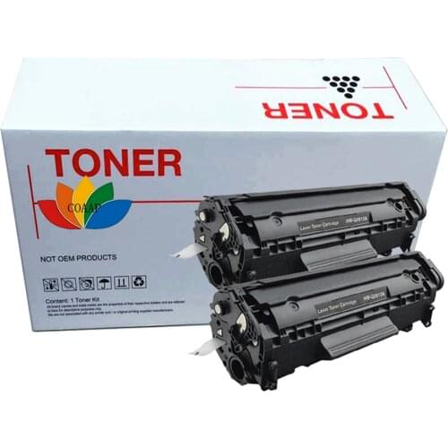 2 Compatible HP Q2612a toner cartridge for hp laserjet 1010 1012 1015 1018 1020 1022 3010 3015 3020 3030 3050 3052 2500 Pages