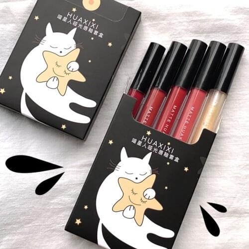 5Packed Lip Makeup Plumper Gloss Moisturizing Gloss Bomb Universal Lip Luminizer Long Lasting Glitter Lip Gloss Makeup Set TSLM1