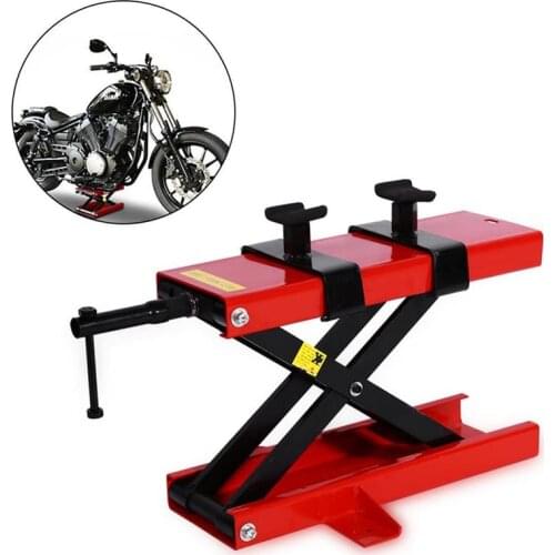 500KG Scissor Crane Motorcycle Bike Frame Jack Crane Lift Workshop Workbench Lifting Tool (450*150mm) YZ