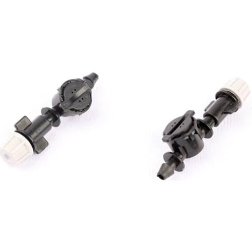 8pcs Single Hole Atomizing Sprinkler+Anti-Drip Connector Garden Hanging Misting Irrigation System Parts Micro Spray Sprinklers