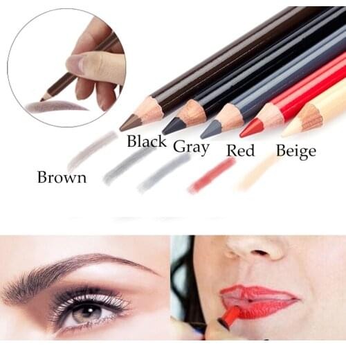 1pcs Microblading Eyebrow/Lip Pencil Eyebrow Shape Line Designing Positioning Lip Line Pencil Permanent Makeup Tattoo Supplies