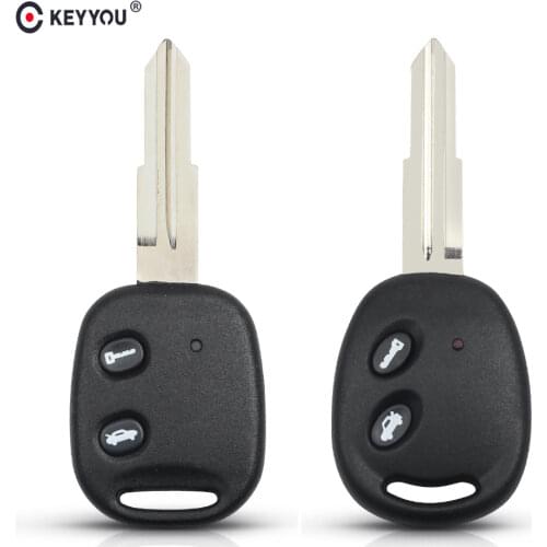 KEYYOU Car Key Shell 2 Buttons Remote Case For Chevrolet LOVA Sail Epica Lechi Spark Uncut Blade Auto Key Shell Replacement