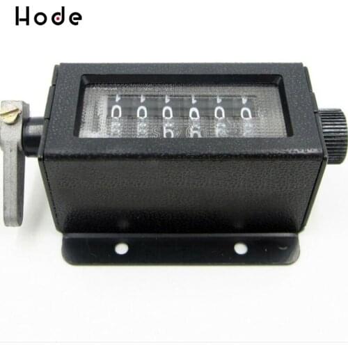 D94-S 6 Digit 0-999999 Resettable Mechanical Pulling Counter For Puncher Printer