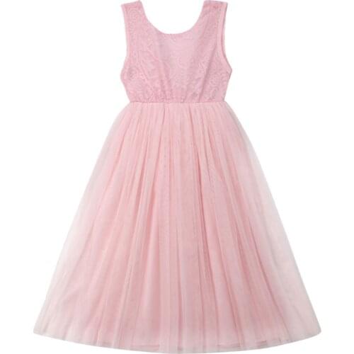 Girl Dress Toddler Kid Baby Girl Flower Dress Lace Tutu Party Bridesmaid Pageant Party Dresses