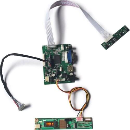 For HT121X01/HT12X13/HT12X14/HT12X21 LCD monitor 1-CCFL VGA 2AV screen 20 Pin LVDS 1024*768 controller drive board DIY kit