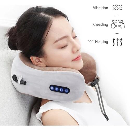 Syeosye Electric Neck Massager U Shaped Shoulder Massager Power Far Infrared Heating Pain Relief Tool Health Care