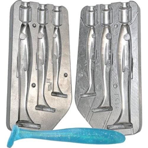 SOFT LURES MOULDS mold SOFT LURES SHAD mm.100-120-140 P514