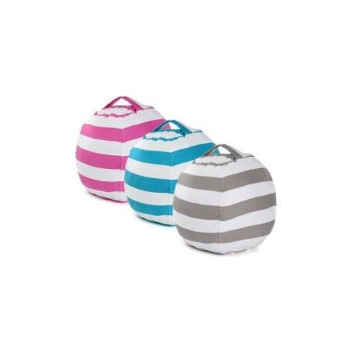 New Bean Bag Storage Stuffed Animal Chair Kids Toys Stuff Sit Zip Canvas Children Kids Plush Toy Organizer Large Capacity