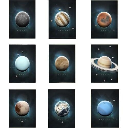 Cosmic Planet Canvas Painting Sun Venus Mars Earth Poster and Print Art Image Living Room Decoration Painting Home Wall Art