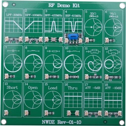 RF Demo Kit Filter Attenuator for Nano VNA Vector Network Analyzer RF Tester Board