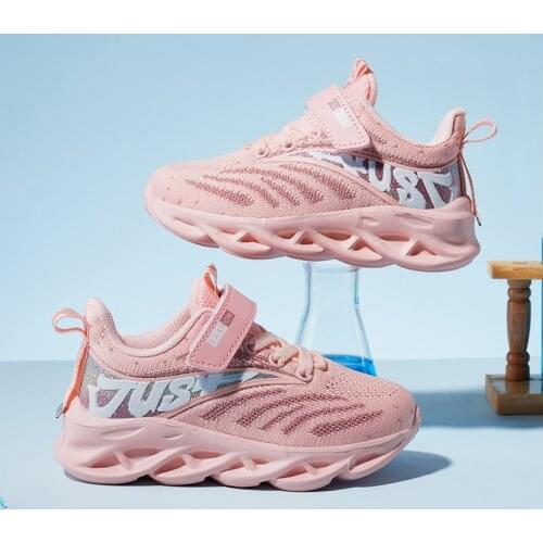 2021 Summer Girls Shoes Breathable Toddler Girl Shoes Outdoor Sport Hook & Loop Kids Shoes for Girl Pink Zapatillas De Deporte