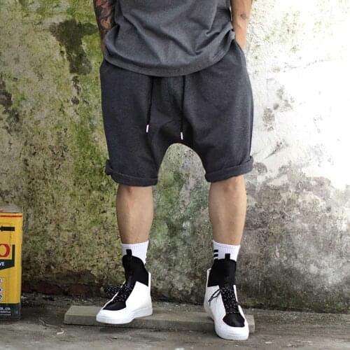 Fashion Summer Shorts Joggers Men Casual Sweatshorts Hiphop Harem Shorts Streetwear Loose Baggy Boardshorts Clothing