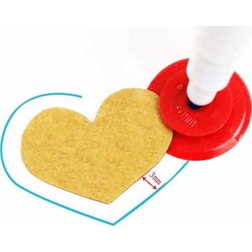 4 Sizes Seam Admission Marker Set,Patchwork Tracing Wheel Circle Sewing Wheel Stitch Space Tracing DIY Sewing Craft Tools