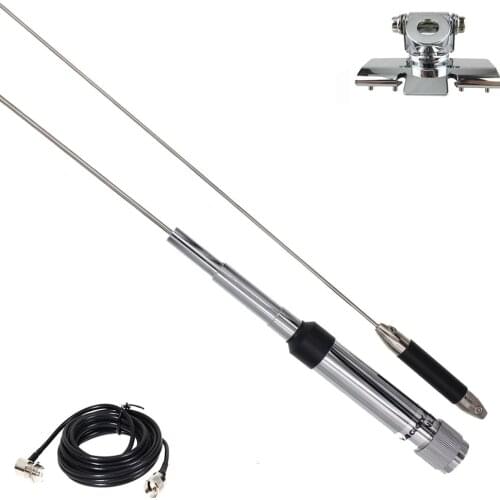 Nagoya Mobile Antenna NL-770R UHF VHF Dual Band Clip Mount Coxial Cable for QYT KT-980plus KT-8900 KT-8900d BJ-218 Car Radio